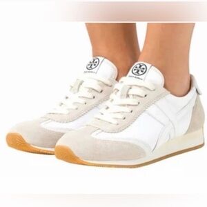 Tory Burch Hank Sneaker - Cream and White